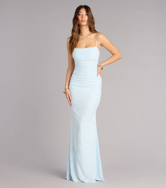 Mermaid Spaghetti Strap Floor-Length Wedding Dress - Yihuiw by Yihuiw