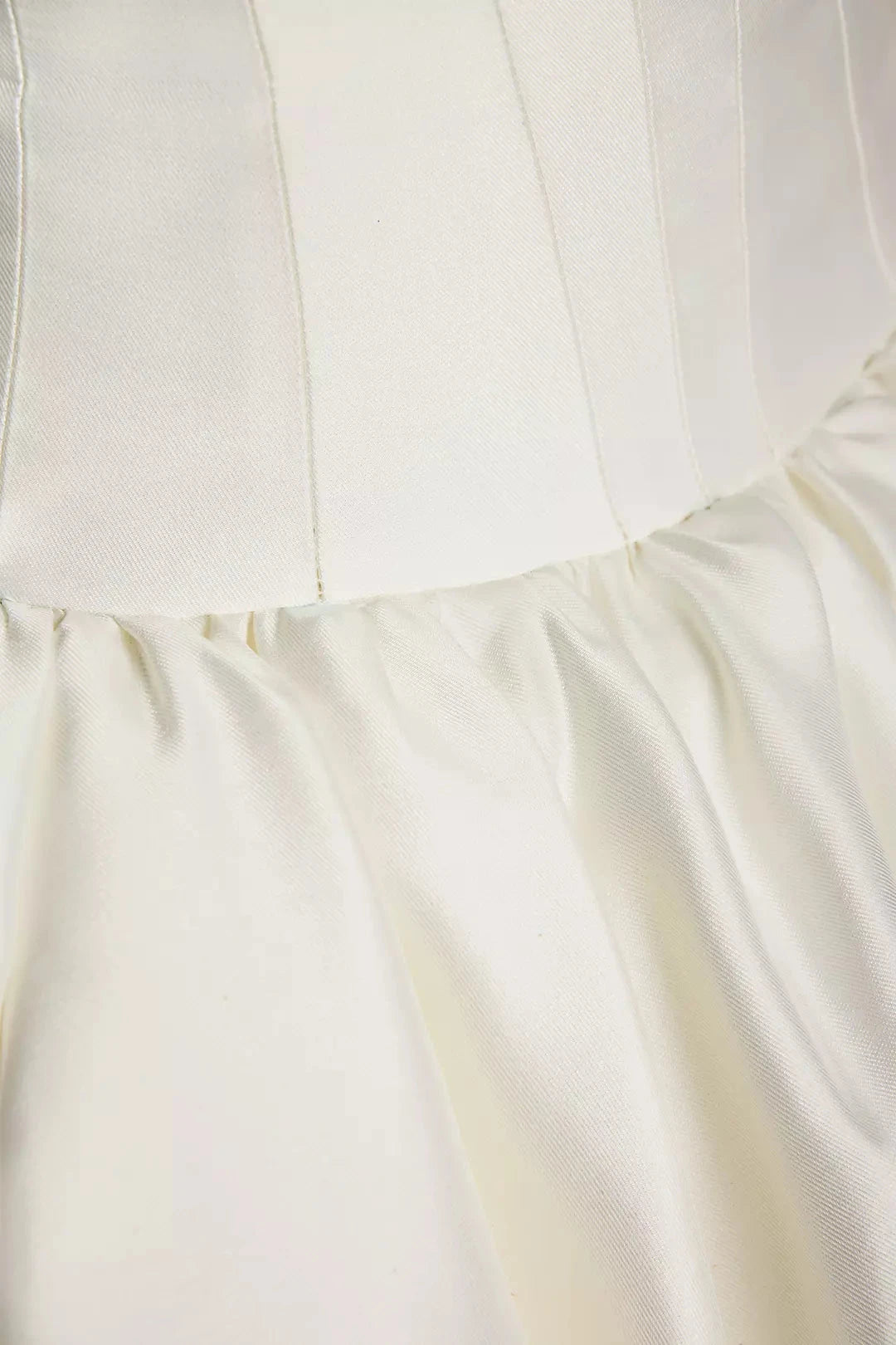 Timeless Satin Ballgown Strapless Sweetheart Corset-Back Train Wedding Dress by YiHuiw