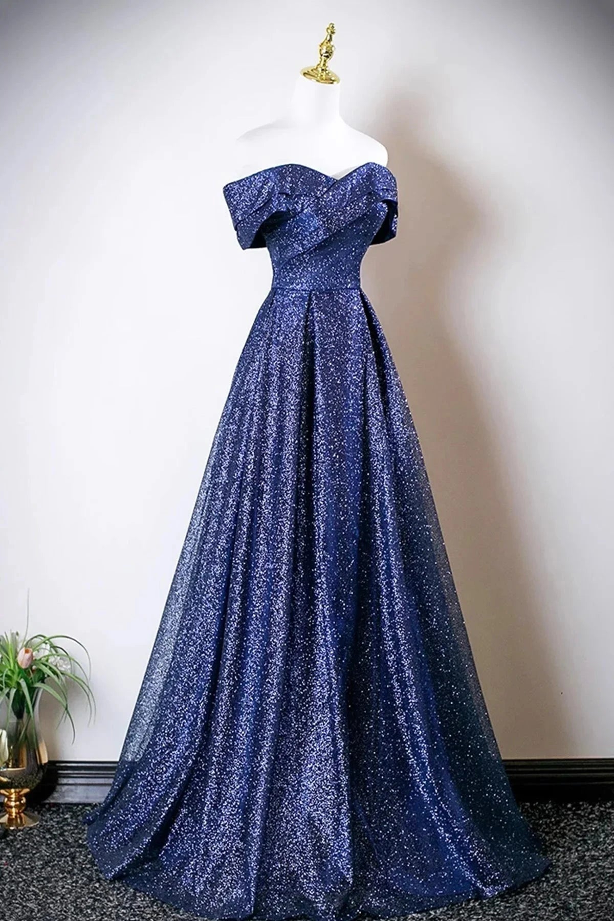 Tulle Long Prom Dress A-Line Evening Party Dress simple gentle atmospheric and unique desi Brin by YiHuiw