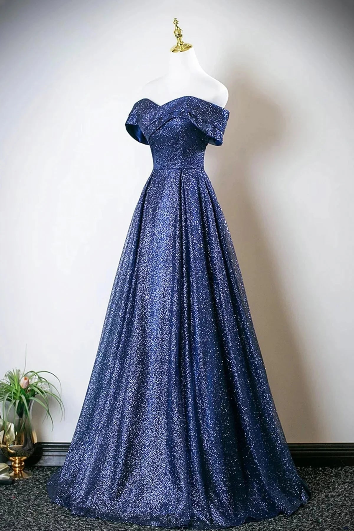 Tulle Long Prom Dress A-Line Evening Party Dress simple gentle atmospheric and unique desi Brin by YiHuiw