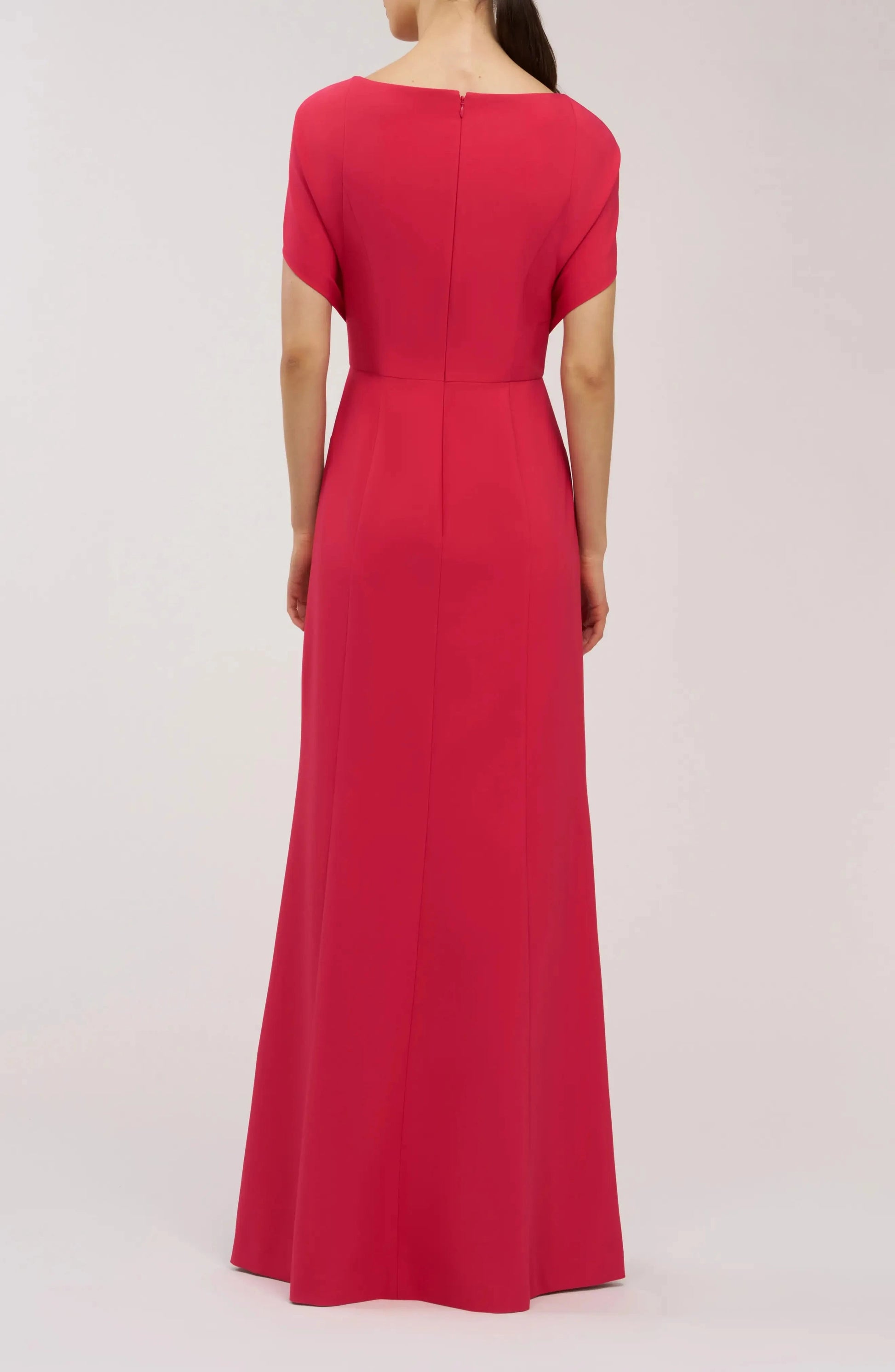 Vibrant Mermaid Boat Neck Cape Sleeve Zipper Back Floor Length For Sale Evening Dress by YiHuiw