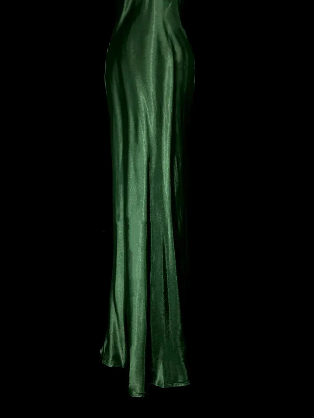 Vintage Mermaid Halter Dark Green 90s Chiffon Long Prom Dresses Party Dress 21st Birthday Outfits Graduation Dresses by YiHuiw