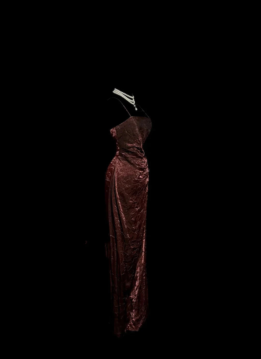 Vintage Sheath Spaghetti Straps Wine Red 90s Long Prom Dresses Party Dress 30th Birthday Outfits Graduation Dresses by YiHuiw