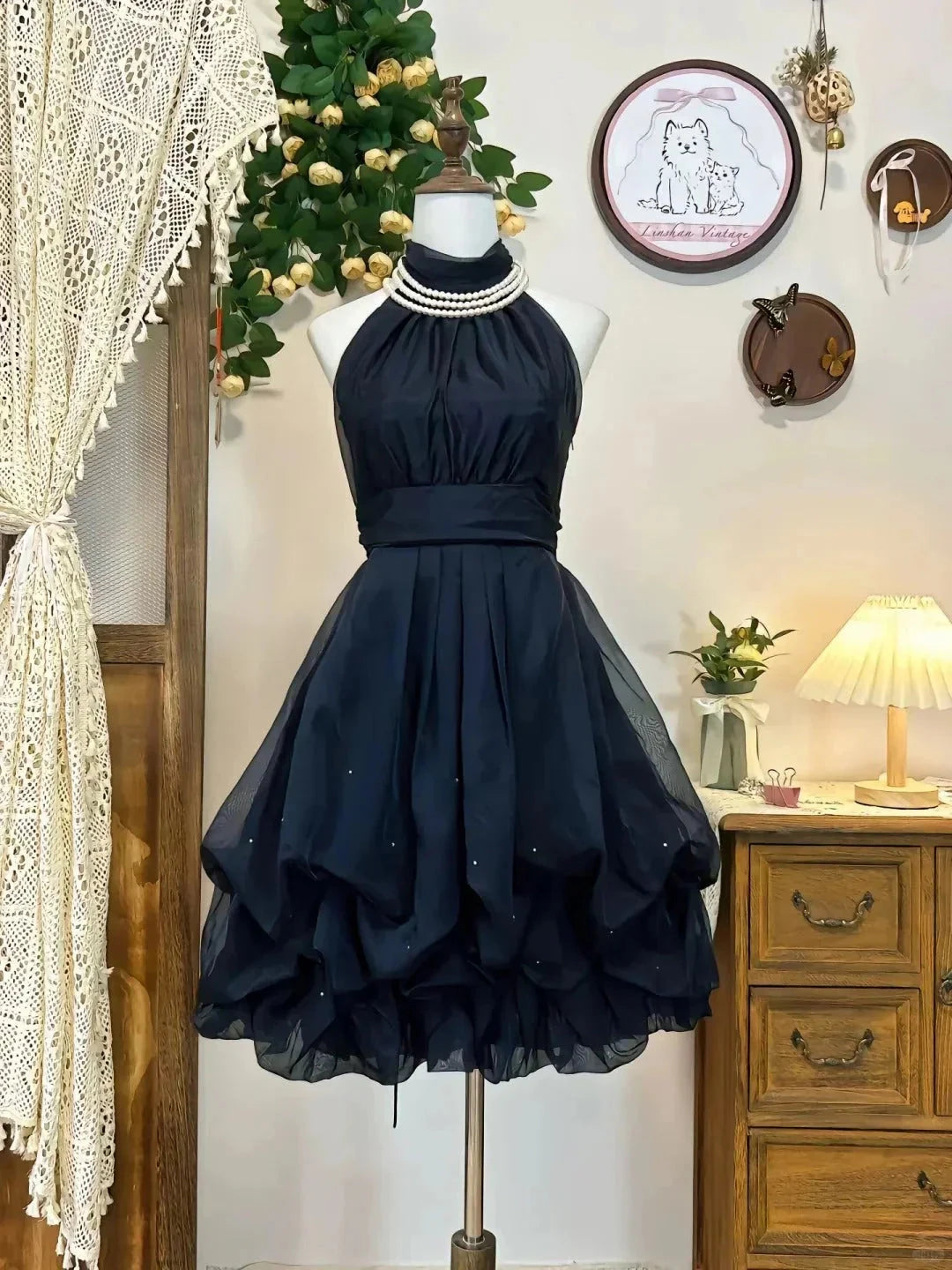 Vintage Short Party Dress Cocktail Dresses Homecoming Dress simple gentle atmospheric and unique desi Brin by YiHuiw