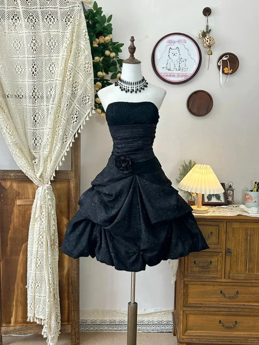 Vintage Short Party Dress Cocktail Dresses Homecoming Dress simple gentle atmospheric and unique desi Brin by YiHuiw