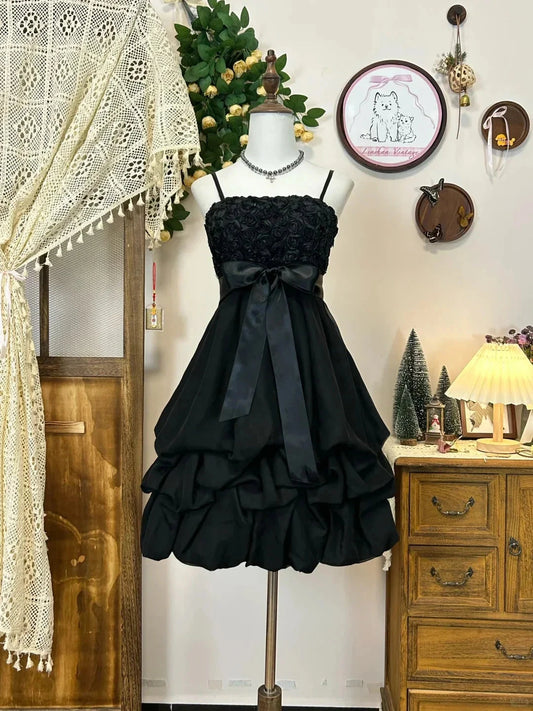 Vintage Short Party Dress Cocktail Dresses Homecoming Dress simple gentle atmospheric and unique desi Brin by YiHuiw
