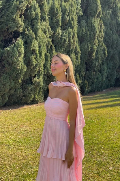 Strapless Pleated Floor-Length Wedding Dress - Yihuiw by Yihuiw
