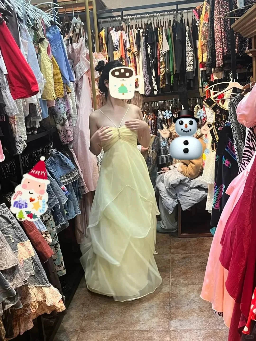 Yellow Chiffon Maxi Dress Strapless Ruffled Formal Dresses simple gentle atmospheric and unique desi Bring summer colors to enhance whiteness by YiHuiw