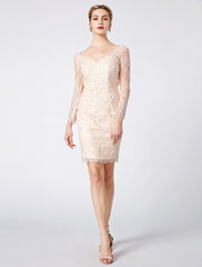 Ball Gown Pastel Colors Dress Holiday Cocktail Party Floor Length Long Sleeve V Neck Tulle Low Back with Beading Appliques