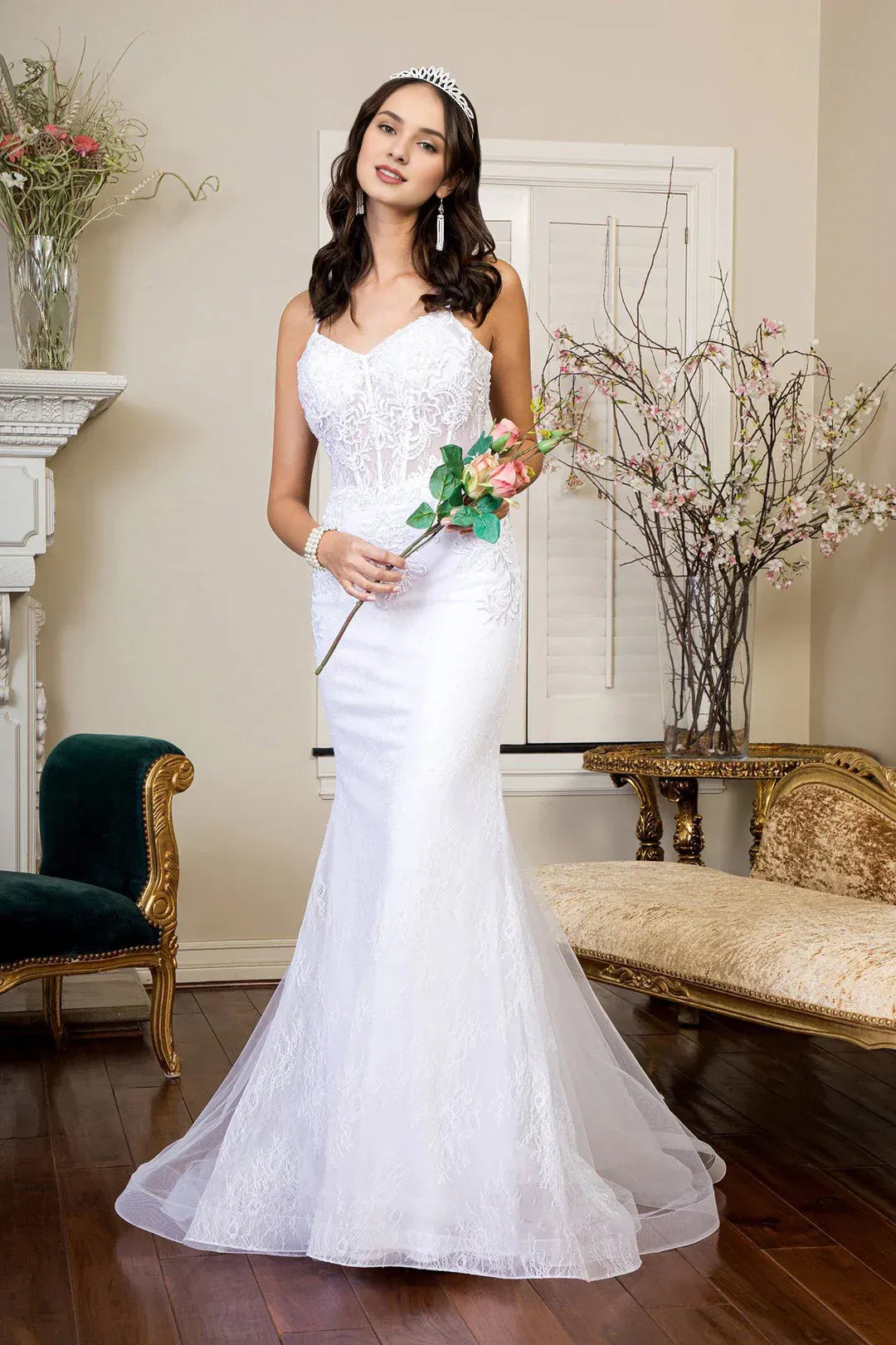 Mermaid Sweetheart Floor-Length Wedding Dress - Yihuiw by Yihuiw