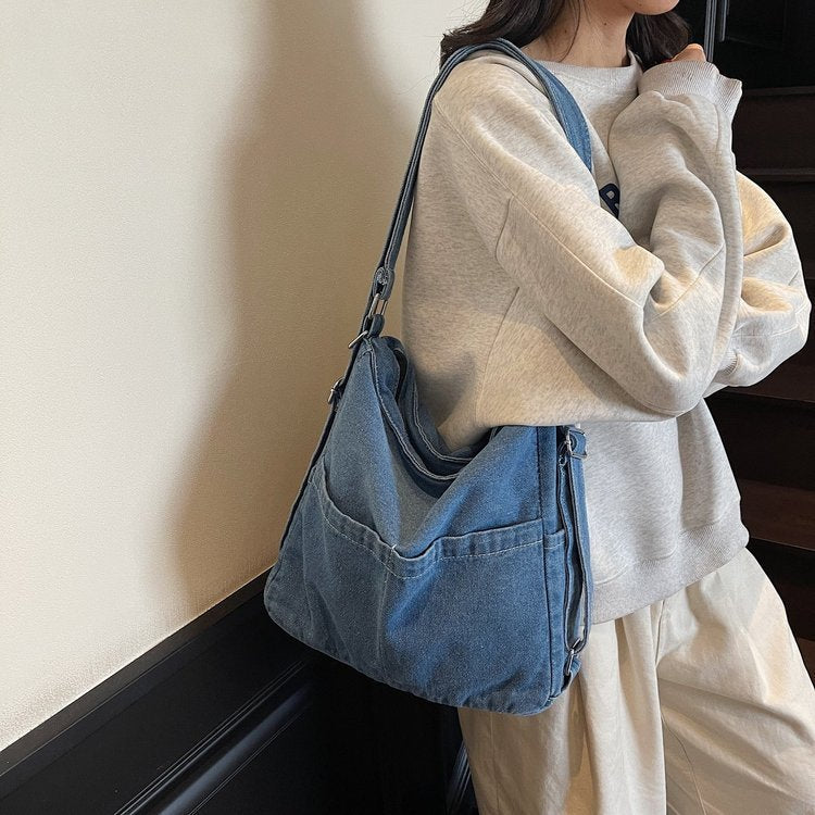 Artistic Denim Women's Large Capacity Messenger Bag