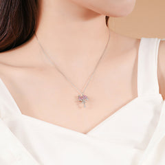 Planet Sweetheart Necklace Female With Hearts Zircon Bow