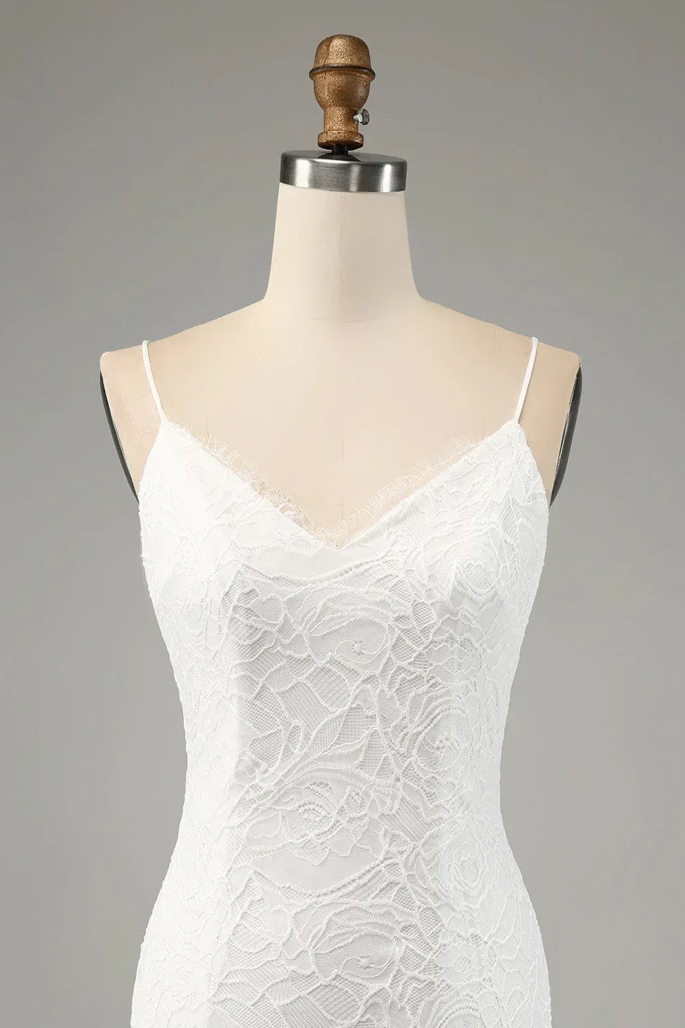 Mermaid V-Neck Floor-Length Wedding Dress - Yihuiw by Yihuiw