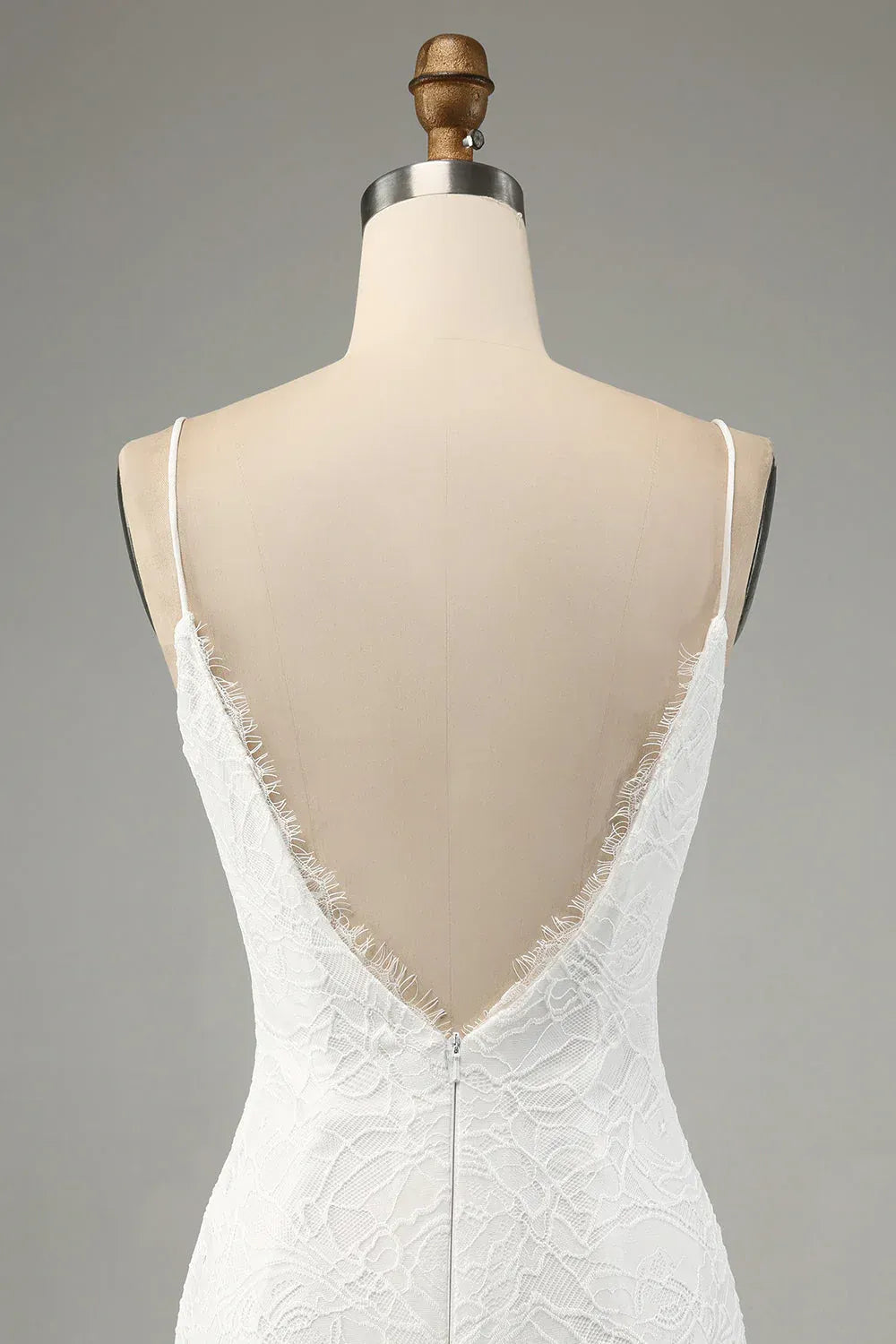 Mermaid V-Neck Floor-Length Wedding Dress - Yihuiw by Yihuiw