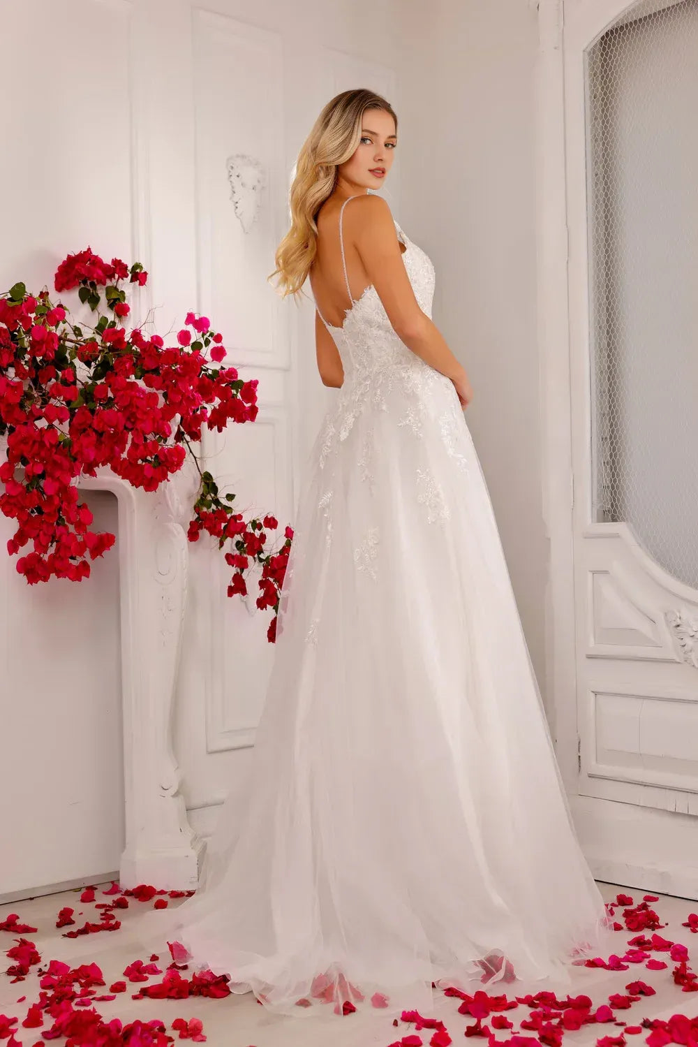 A-Line Sweetheart Floor-Length Wedding Dress - Yihuiw by Yihuiw