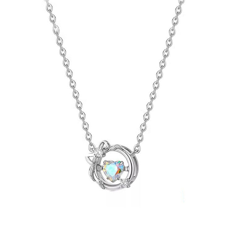Beating Heart Necklace Women's Pendant High Sense Niche