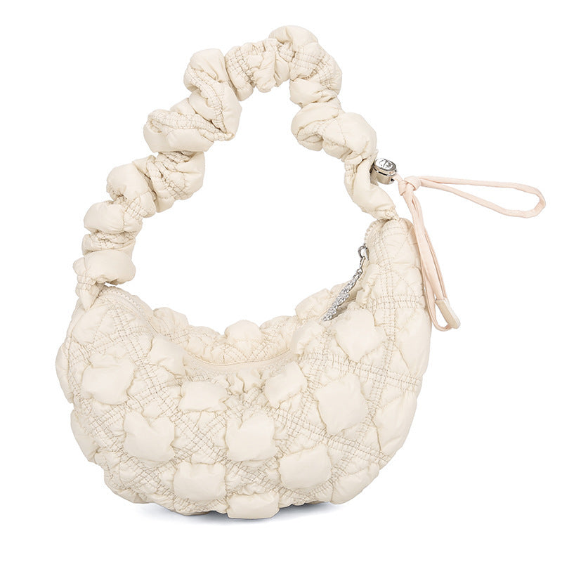 Fashion Pleated Clouds All-match Bubble Underarm Bag