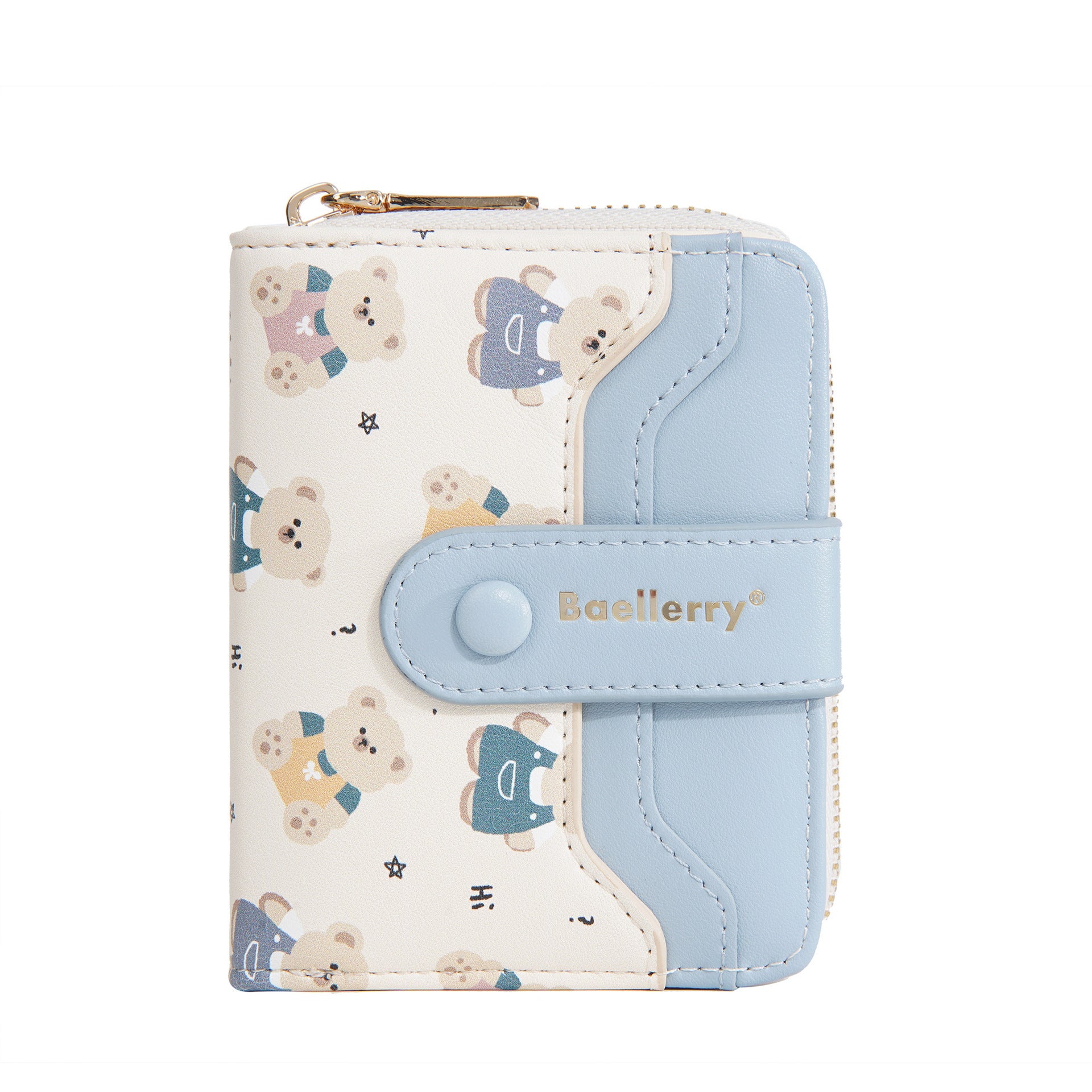 Short Little Bear Cartoon Printed Women's Wallet