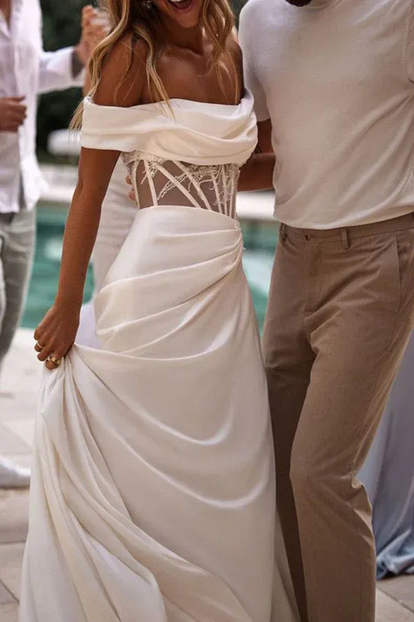 Mermaid Floor-Length Wedding Dress - Yihuiw by Yihuiw