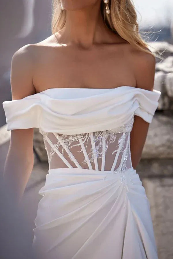 Mermaid Floor-Length Wedding Dress - Yihuiw by Yihuiw