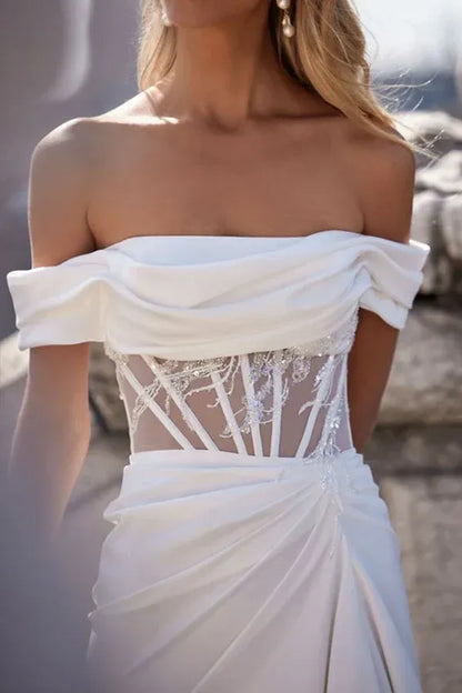 Mermaid Floor-Length Wedding Dress - Yihuiw by Yihuiw