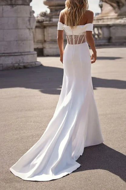 Mermaid Floor-Length Wedding Dress - Yihuiw by Yihuiw