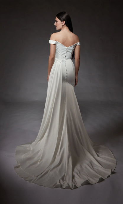 Mermaid Satin Wedding Dress - Yihuiw by Yihuiw