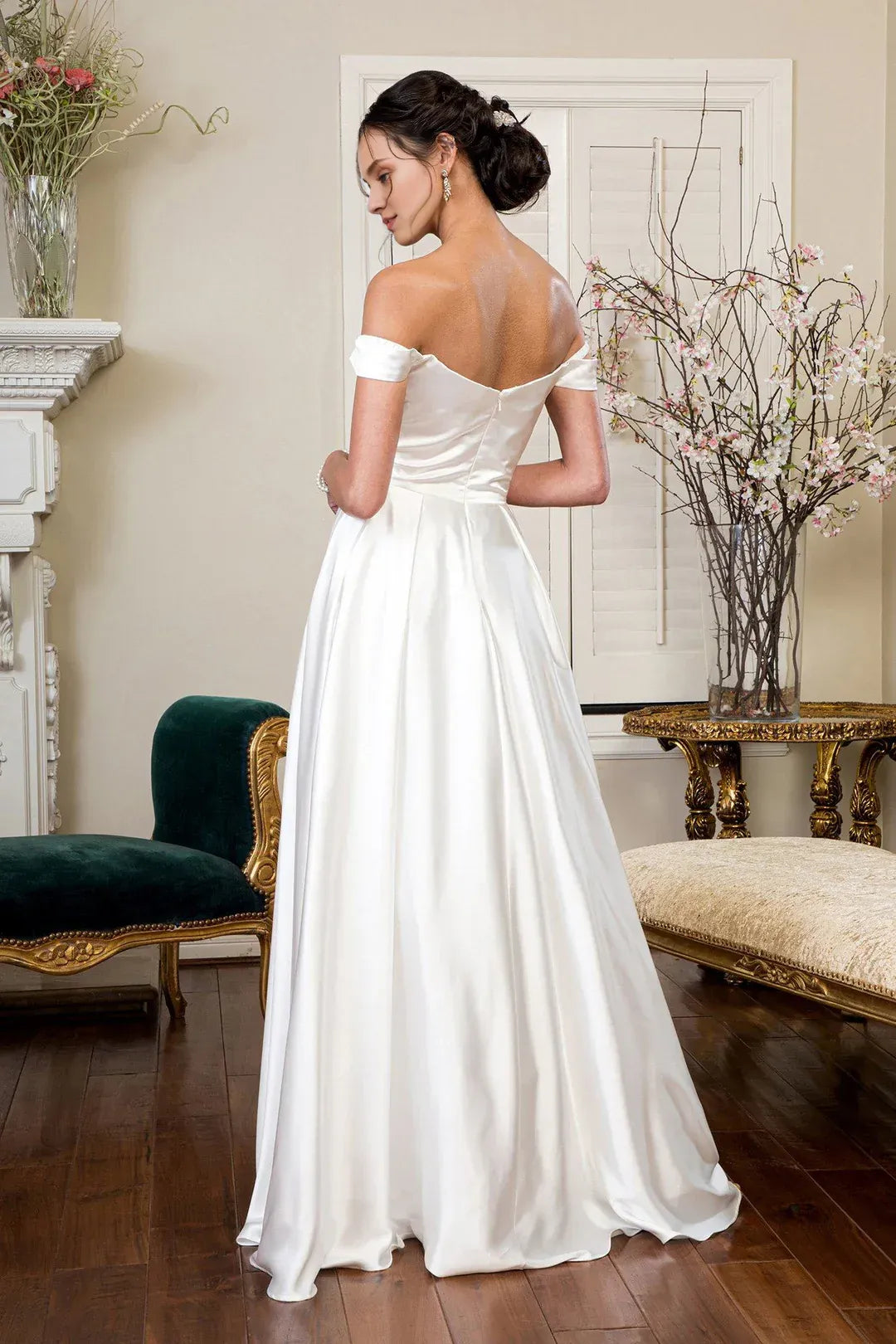 A-Line Sweetheart Floor-Length Wedding Dress - Yihuiw by Yihuiw