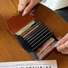 Women's Wallet Card Clamp Plant Short Wallet