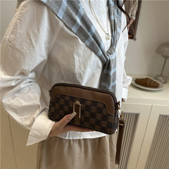 Chess Plaid Women's Bag Autumn And Winter Classic Style Portable
