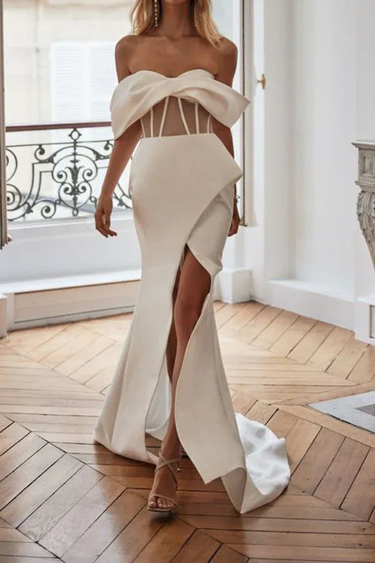 Mermaid Floor-Length Wedding Dress - Yihuiw by Yihuiw