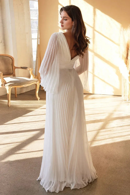 A-Line Floor-Length Wedding Dress - Yihuiw by Yihuiw