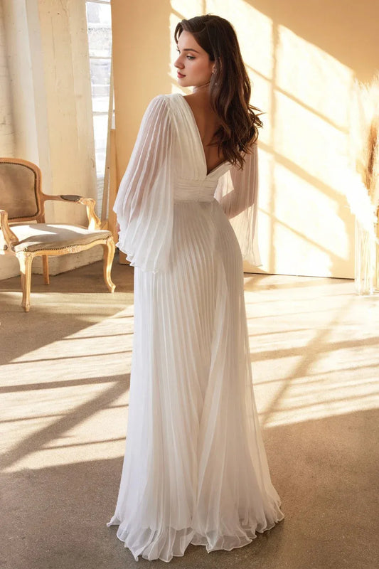 A-Line Floor-Length Wedding Dress - Yihuiw by Yihuiw