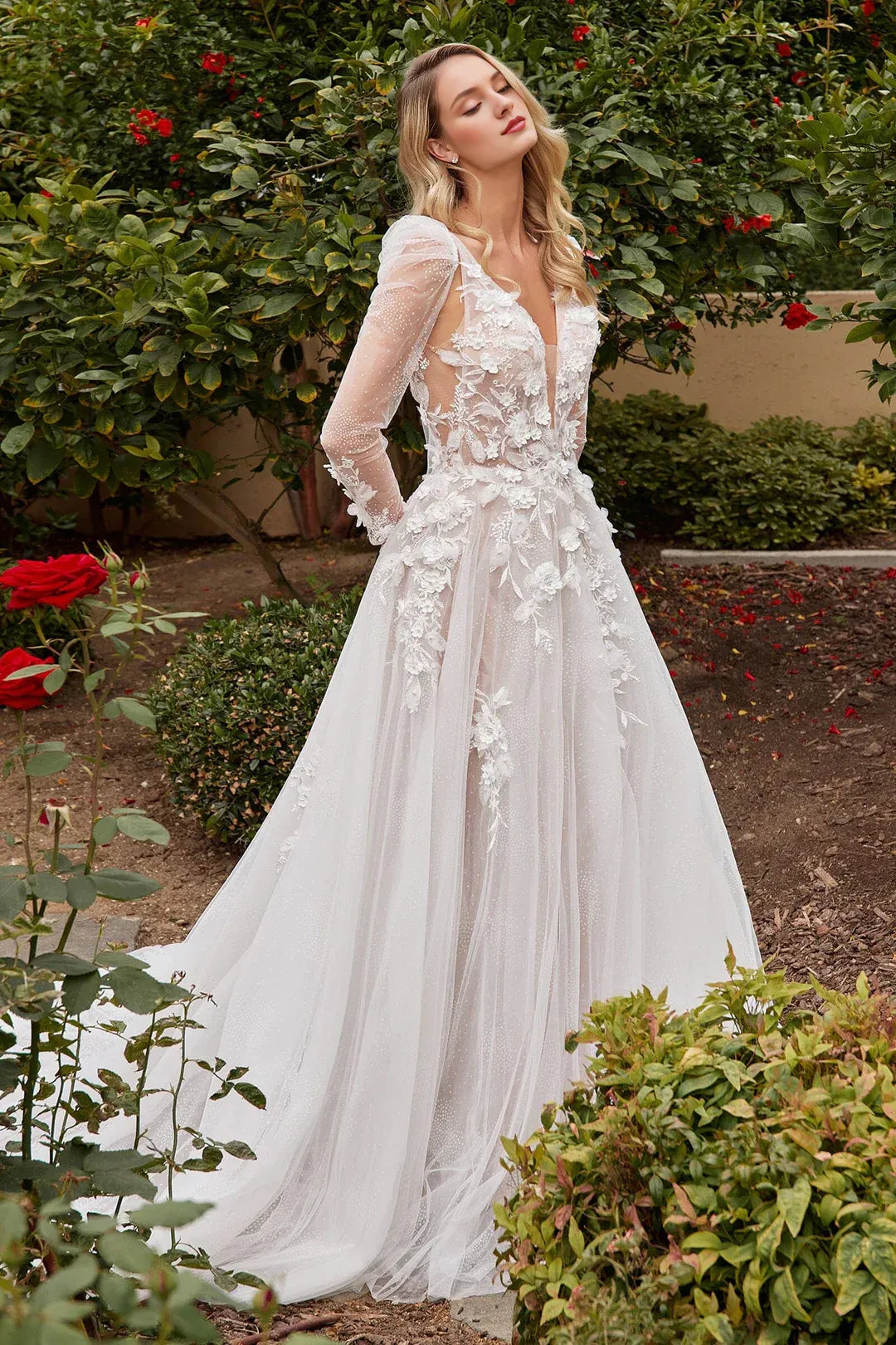A-Line Floor-Length Wedding Dress - Yihuiw by Yihuiw