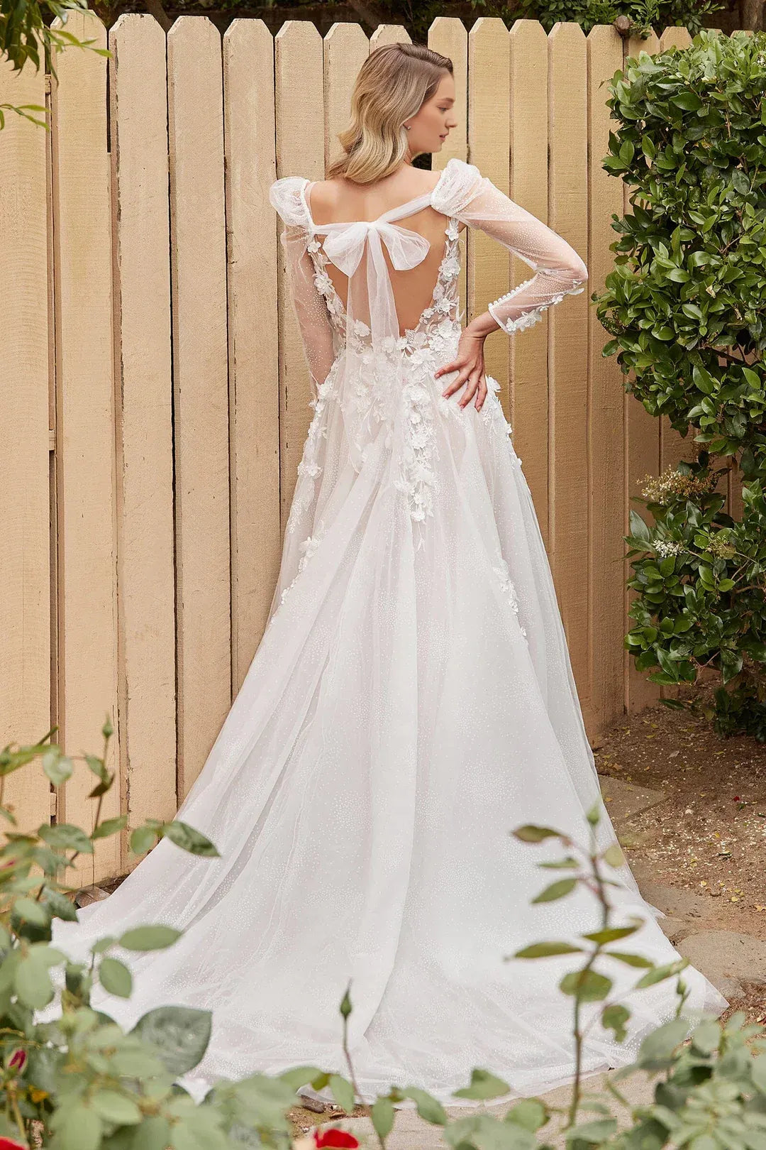 A-Line Floor-Length Wedding Dress - Yihuiw by Yihuiw