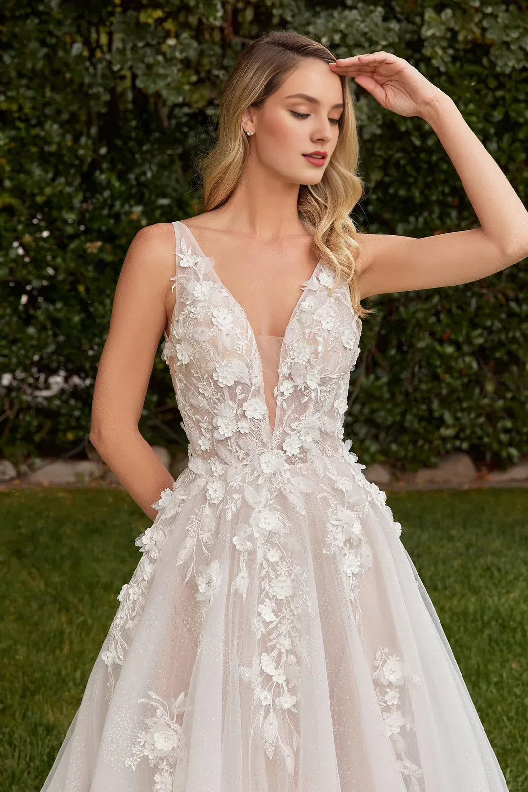 A-Line Floor-Length Wedding Dress - Yihuiw by Yihuiw
