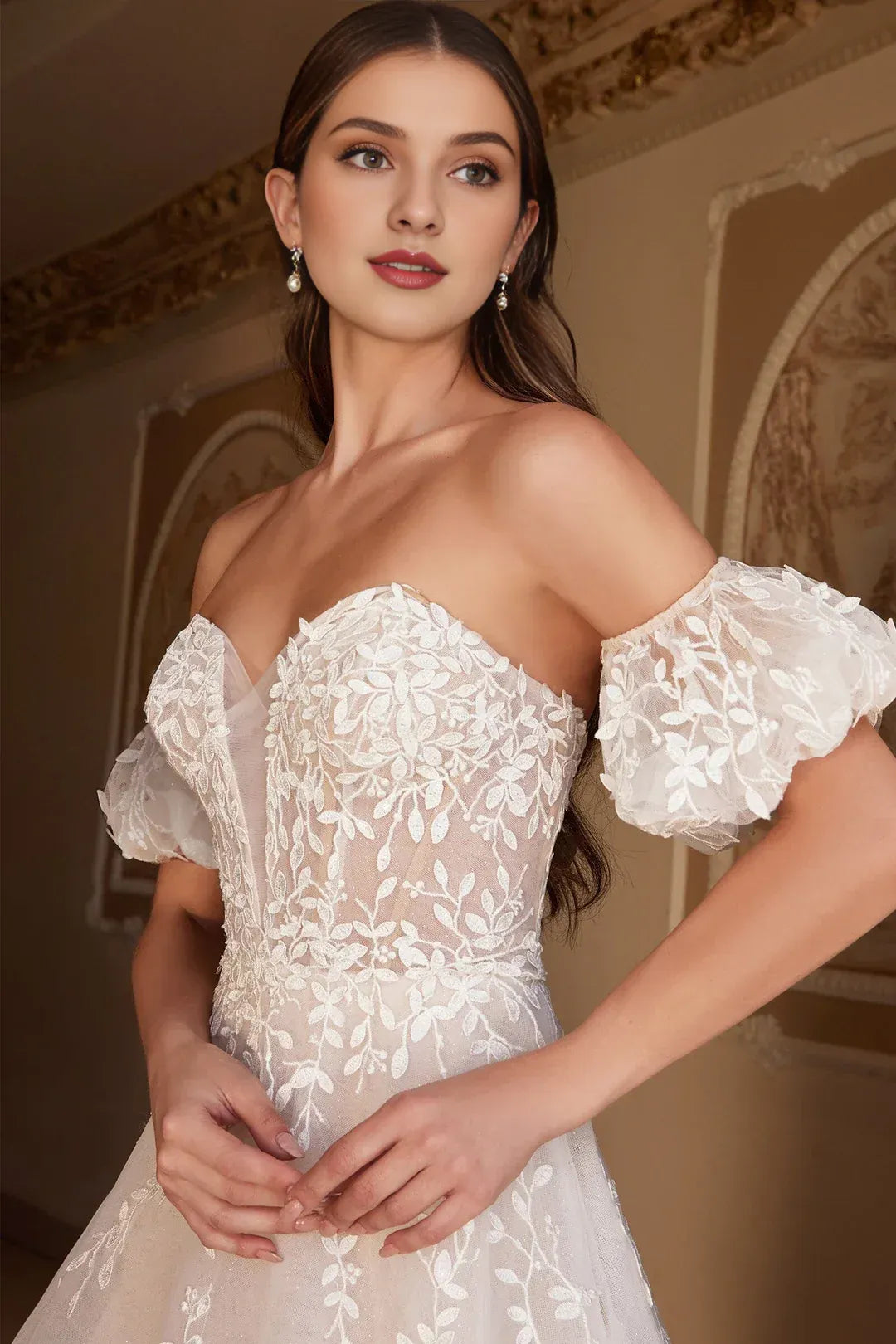 A-Line Sweetheart Floor-Length Wedding Dress - Yihuiw by Yihuiw