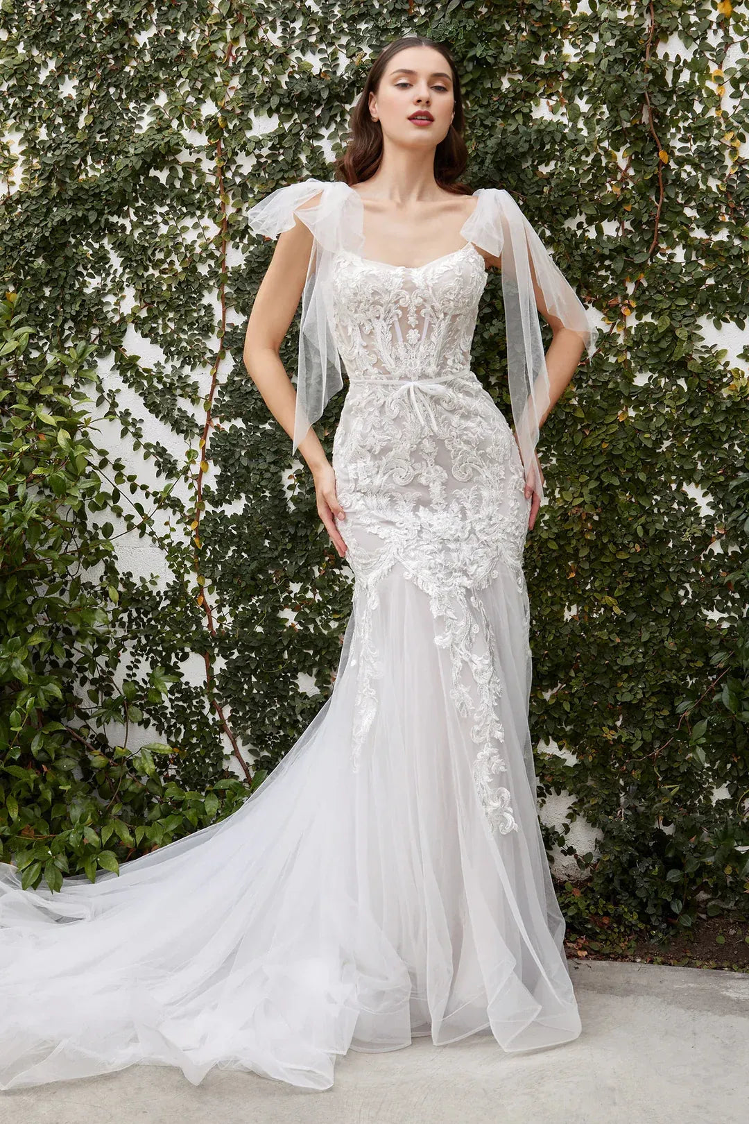 Mermaid Sweetheart Tulle Floor-Length Wedding Dress - Yihuiw by Yihuiw