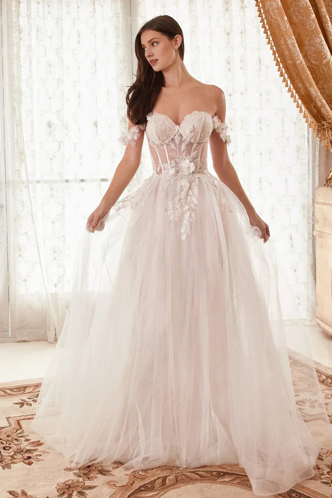 A-Line Sweetheart Floor-Length Wedding Dress - Yihuiw by Yihuiw