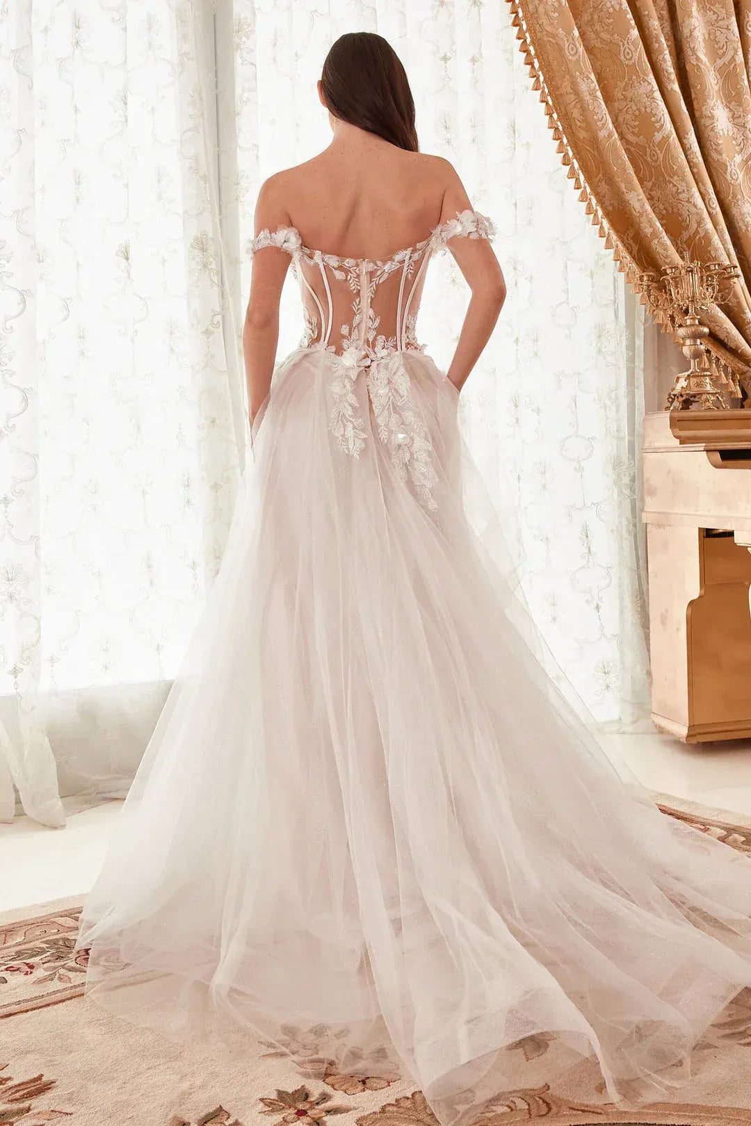 A-Line Sweetheart Floor-Length Wedding Dress - Yihuiw by Yihuiw