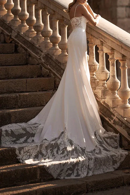 Mermaid Sweetheart Floor-Length Wedding Dress - Yihuiw by Yihuiw