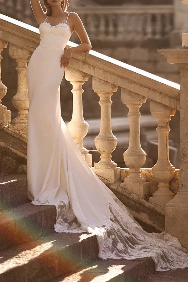 Mermaid Sweetheart Floor-Length Wedding Dress - Yihuiw by Yihuiw