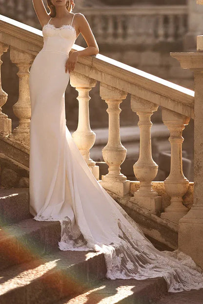 Mermaid Sweetheart Floor-Length Wedding Dress - Yihuiw by Yihuiw
