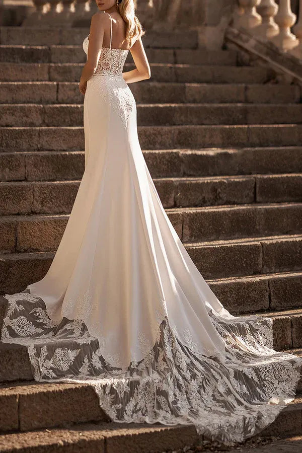 Mermaid Sweetheart Floor-Length Wedding Dress - Yihuiw by Yihuiw