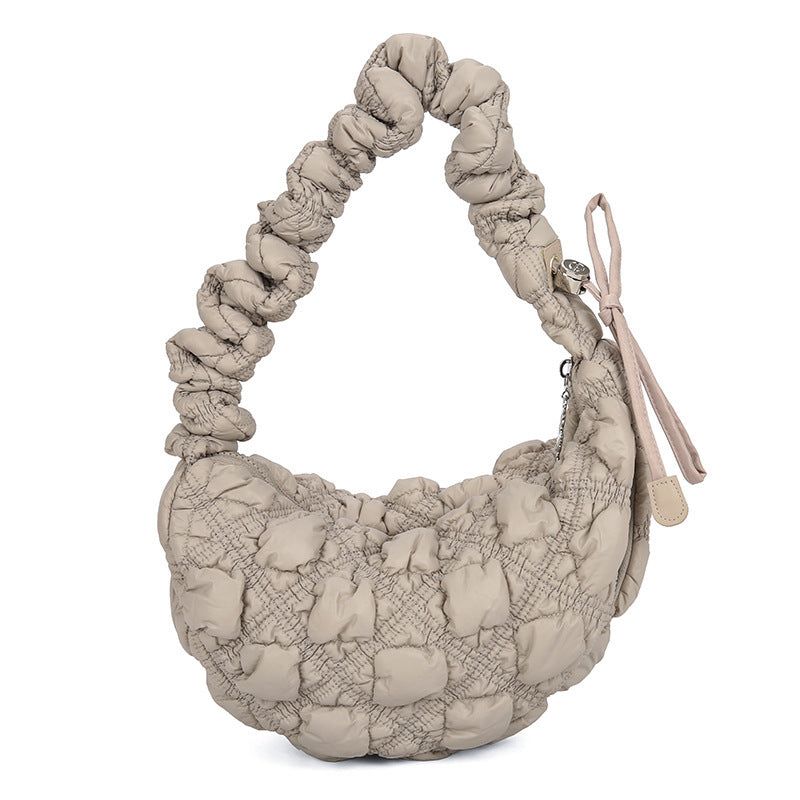 Fashion Pleated Clouds All-match Bubble Underarm Bag