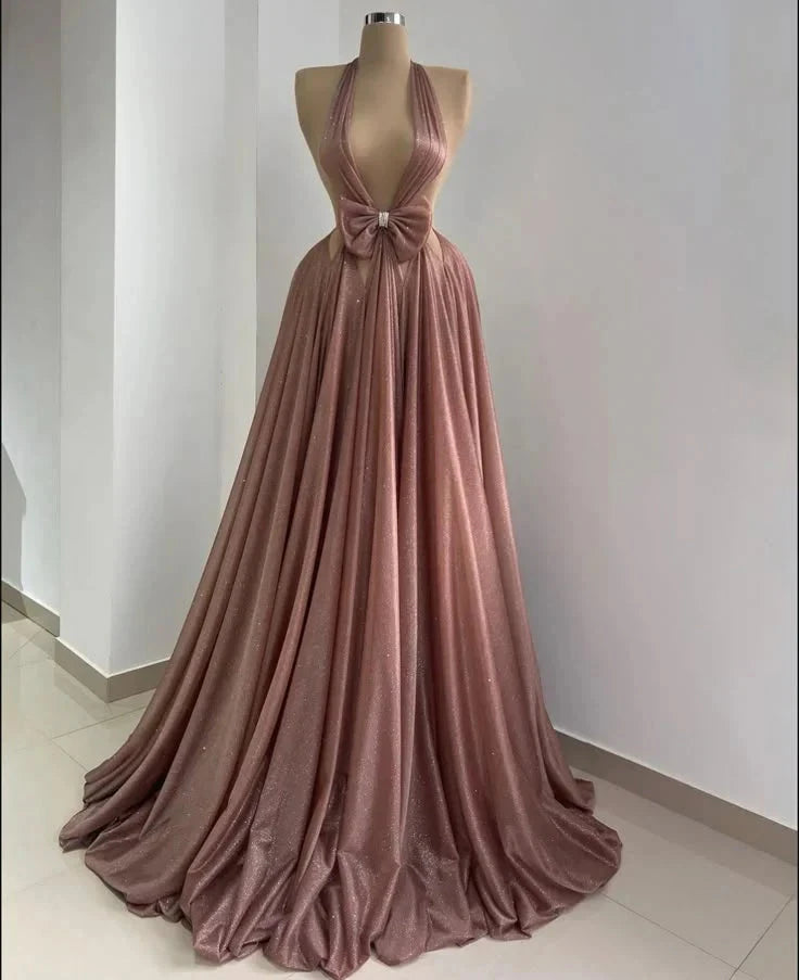 fashion sexy long satin prom dress evening dress simple gentle atmospheric and unique desi Bring summer colors to enhance whiteness by YiHuiw