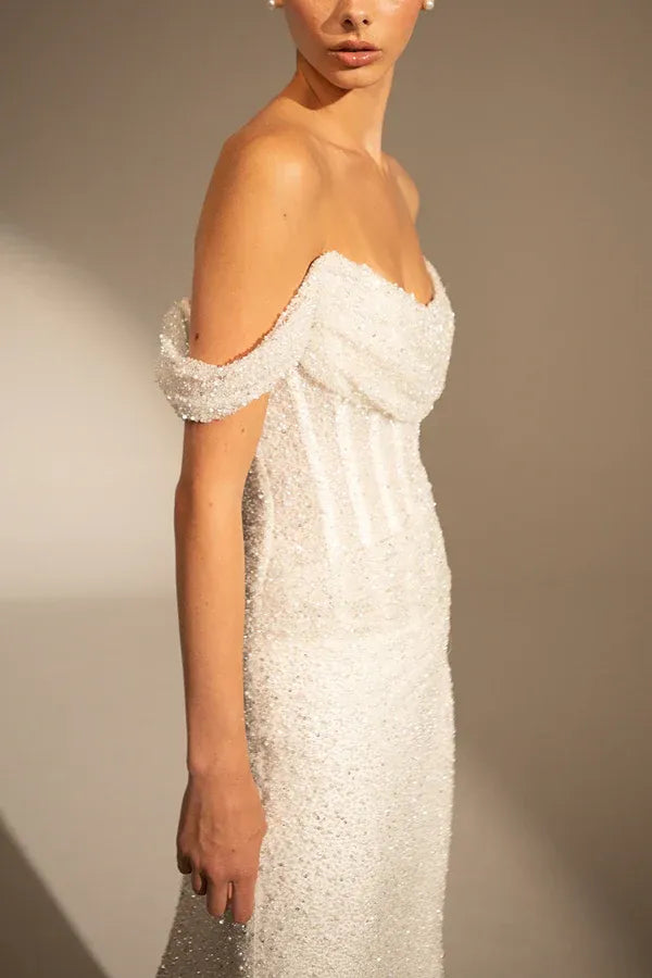 Mermaid Floor-Length Wedding Dress - Yihuiw by Yihuiw