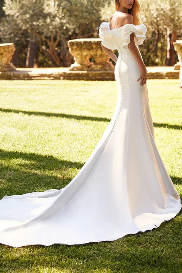 Mermaid Sweetheart Floor-Length Wedding Dress - Yihuiw by Yihuiw