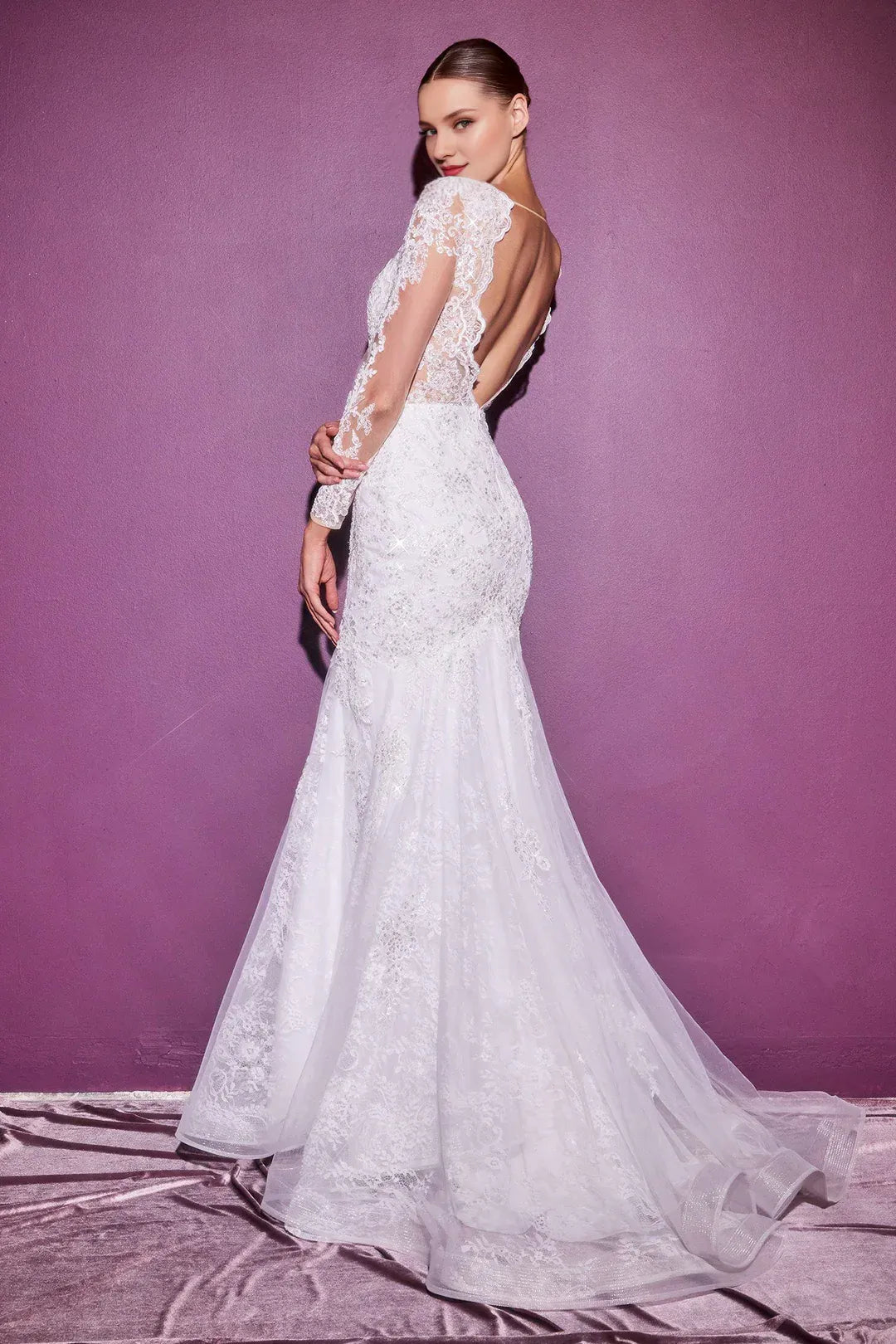 Mermaid Floor-Length Wedding Dress - Yihuiw by Yihuiw