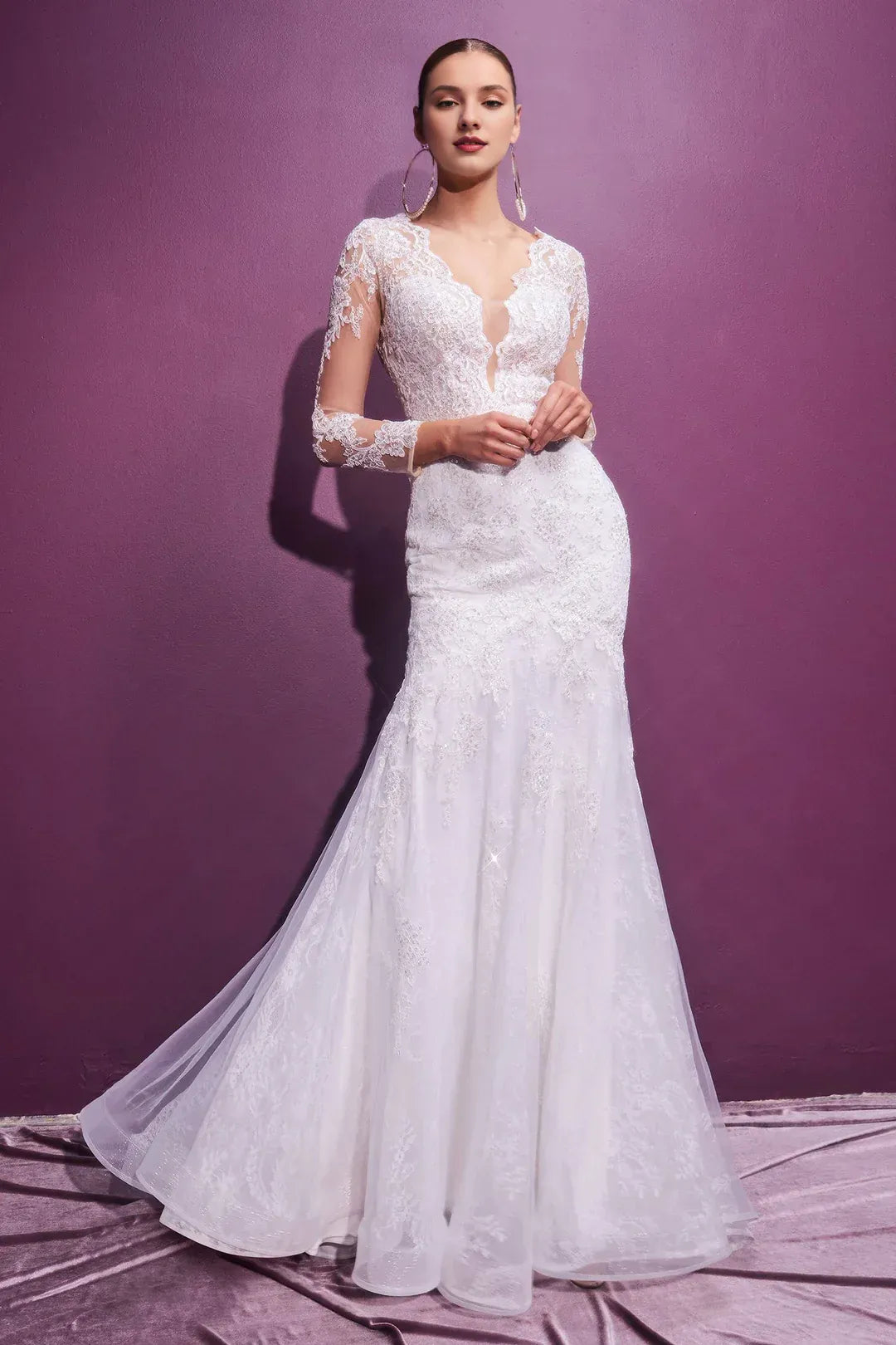 Mermaid Floor-Length Wedding Dress - Yihuiw by Yihuiw
